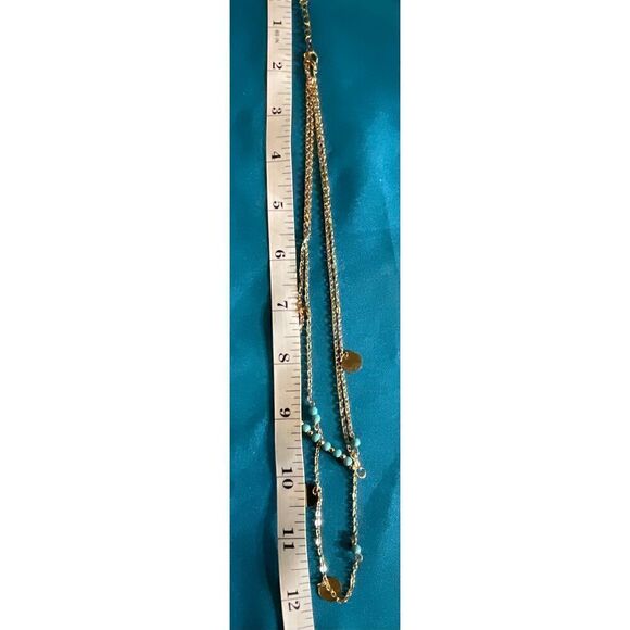 Beautiful 2 Layered Turquoise Necklace - Picture 4 of 10